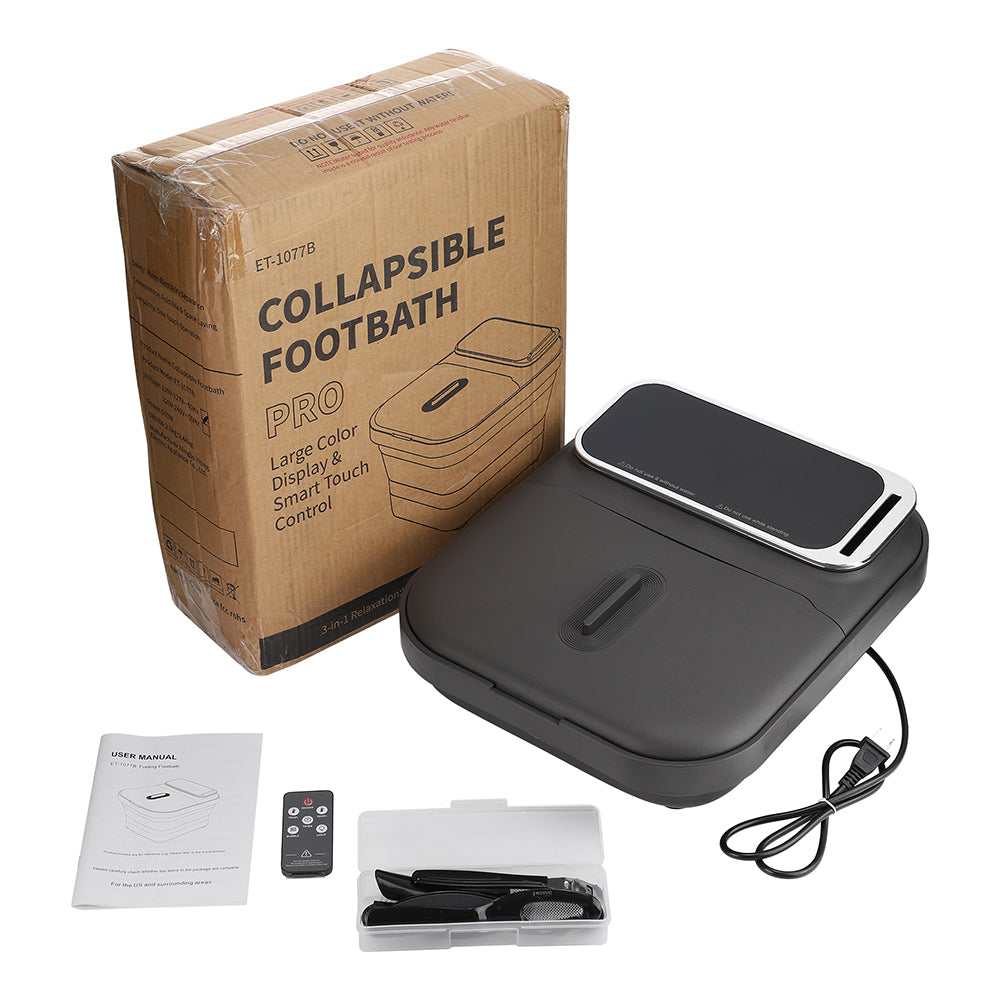 Foldable Heated Foot Spa Massager & Remote Control