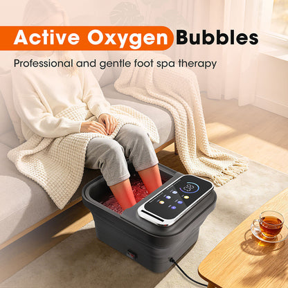 Foldable Heated Foot Spa Massager & Remote Control